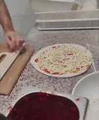 Sliding Pizza Shovel and Non-Stick Smooth Cutting Board