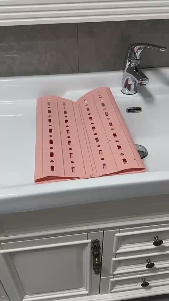 Foldable Silica Gel Sink Pad - Multifunctional Bathroom Organizer